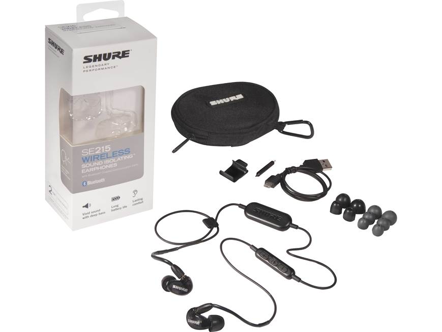 Shure SE215-BT1 (Black) Sound Isolating™ earphones with wireless