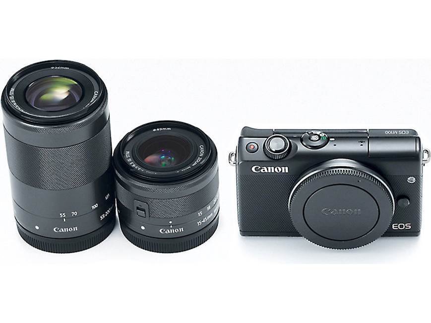 Canon EOS M100 Two Lens Kit (Black) 24.2-megapixel mirrorless