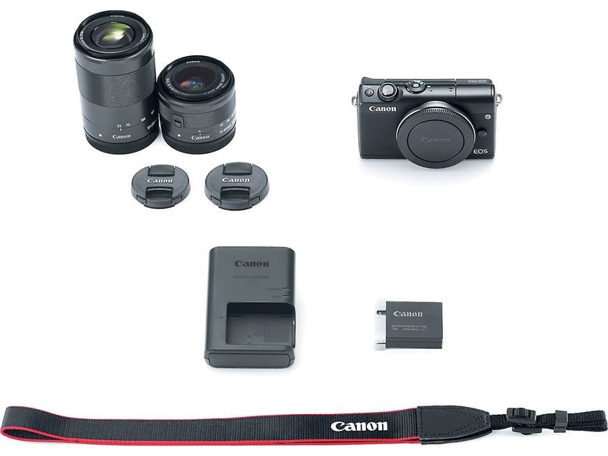 Canon EOS M100 Two Lens Kit (Black) 24.2-megapixel mirrorless