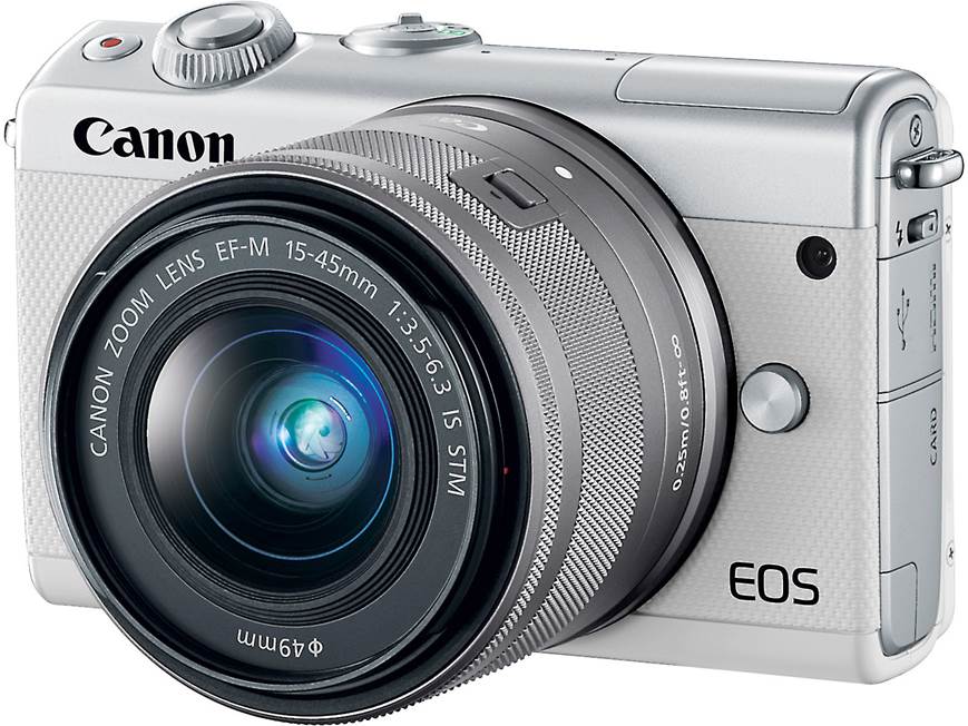 Canon EOS M100 Two Lens Kit (White) 24.2-megapixel mirrorless