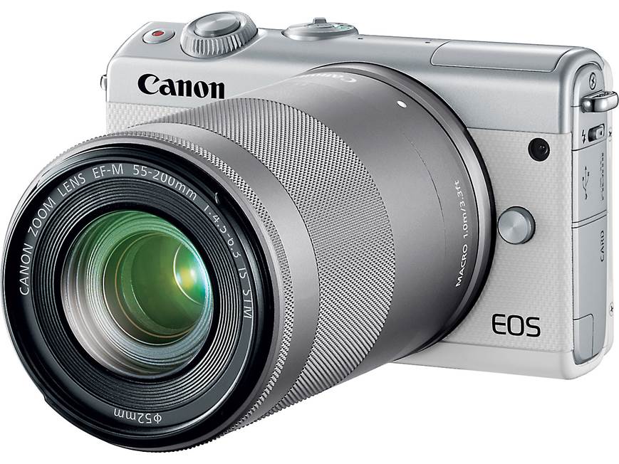 Canon EOS M100 Two Lens Kit (White) 24.2-megapixel mirrorless