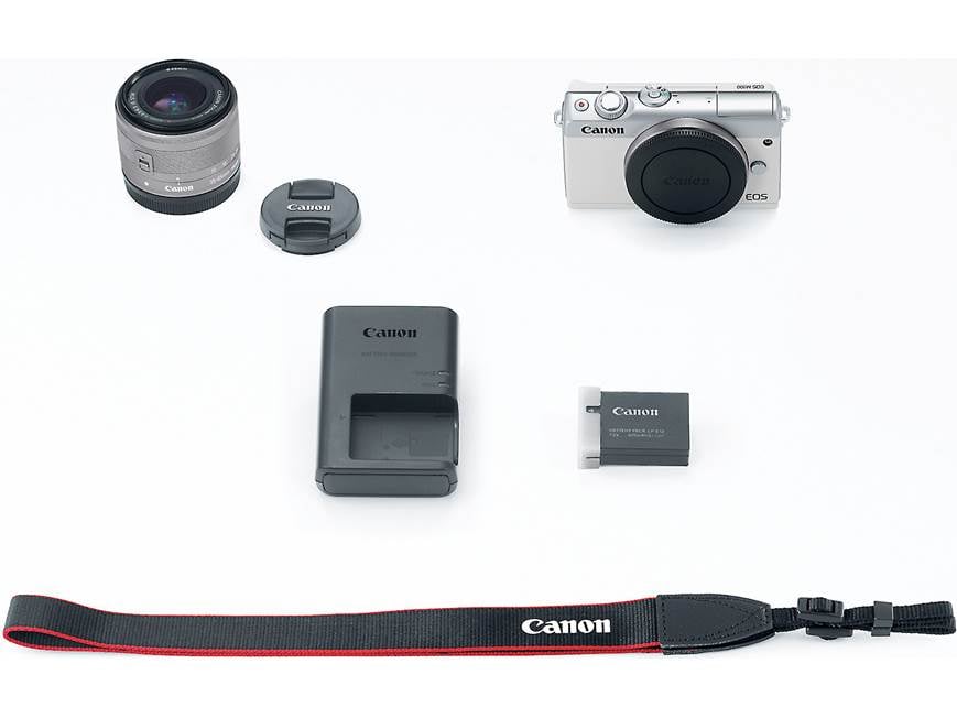 Canon EOS M100 Kit (White) 24.2-megapixel mirrorless camera with