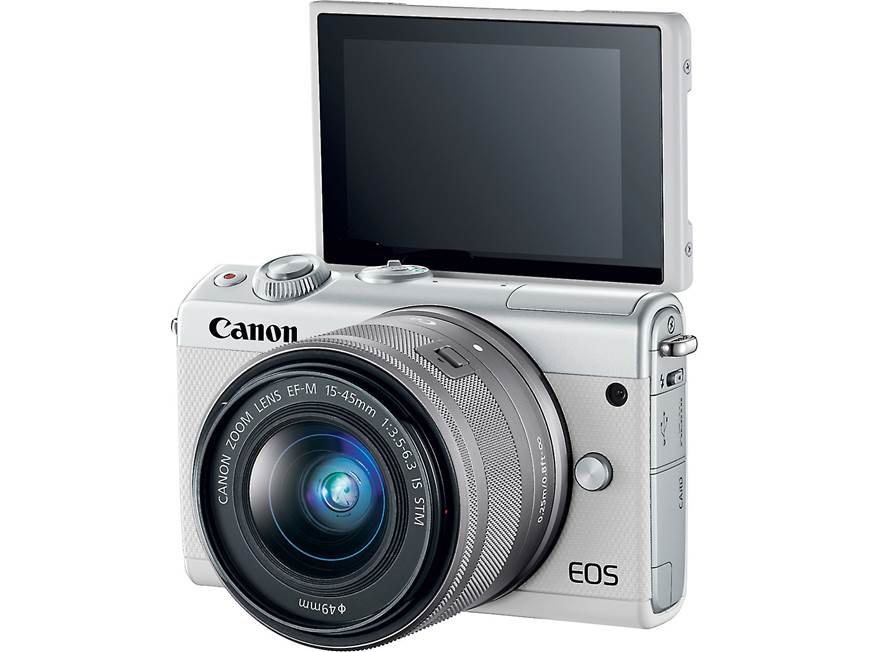 Canon EOS M100 Two Lens Kit (White) 24.2-megapixel mirrorless