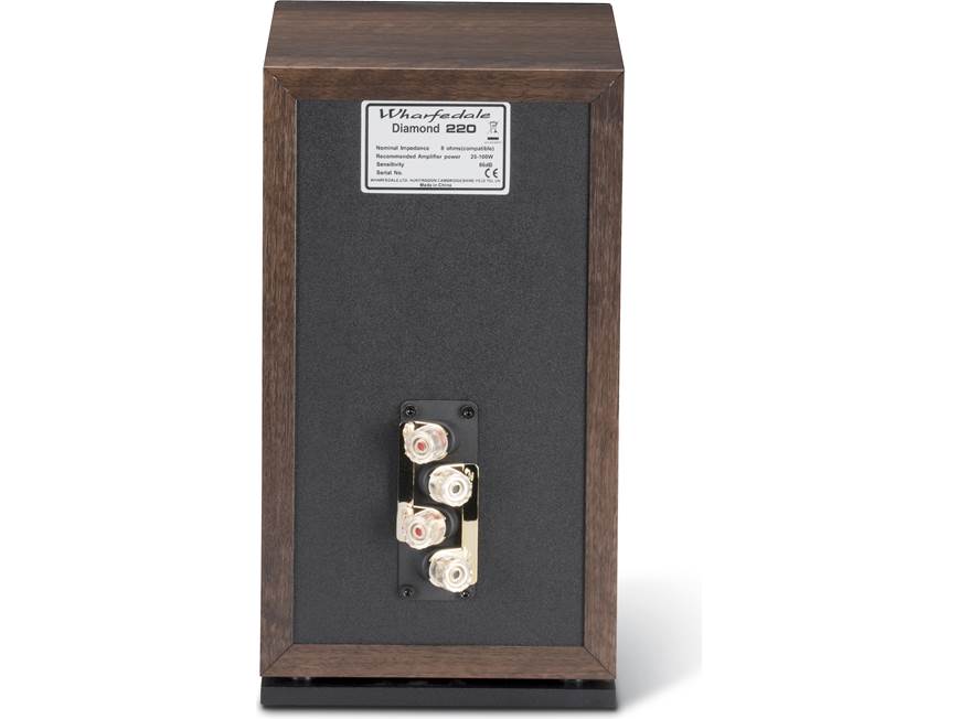Wharfedale Diamond 220 (Walnut Pearl) Bookshelf speakers (Walnut