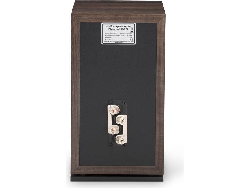 Wharfedale Diamond 225 (Walnut Pearl) Bookshelf speakers (Walnut