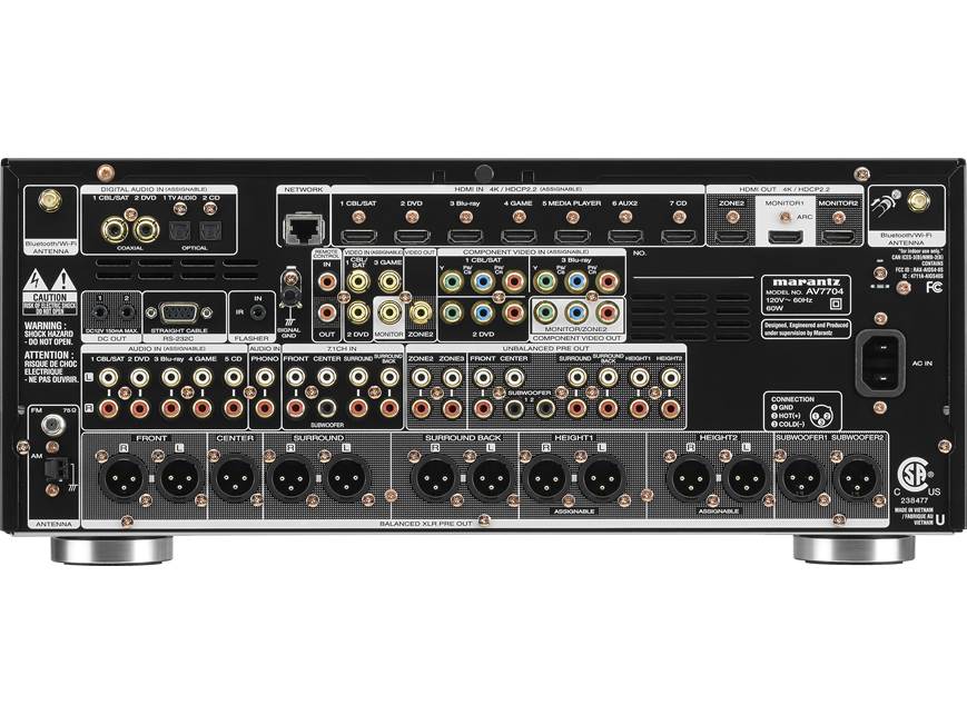 Marantz AV-7704 Home theater preamp/processor with 11.2-channel
