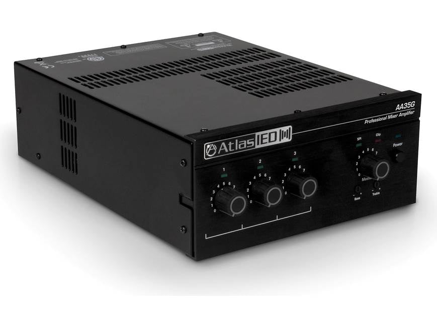 AtlasIED AA35G 3-input commercial mixer/amplifier — 35W x 1 at 70V