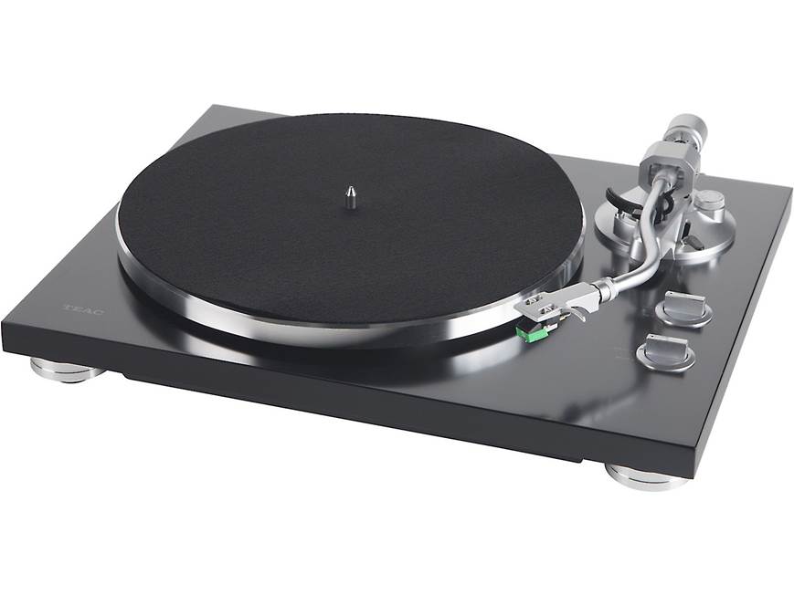 TEAC TN-350 (Satin Black) Manual belt-drive turntable with pre