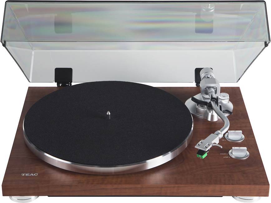 TEAC TN-350 (Walnut) Manual belt-drive turntable with pre-mounted