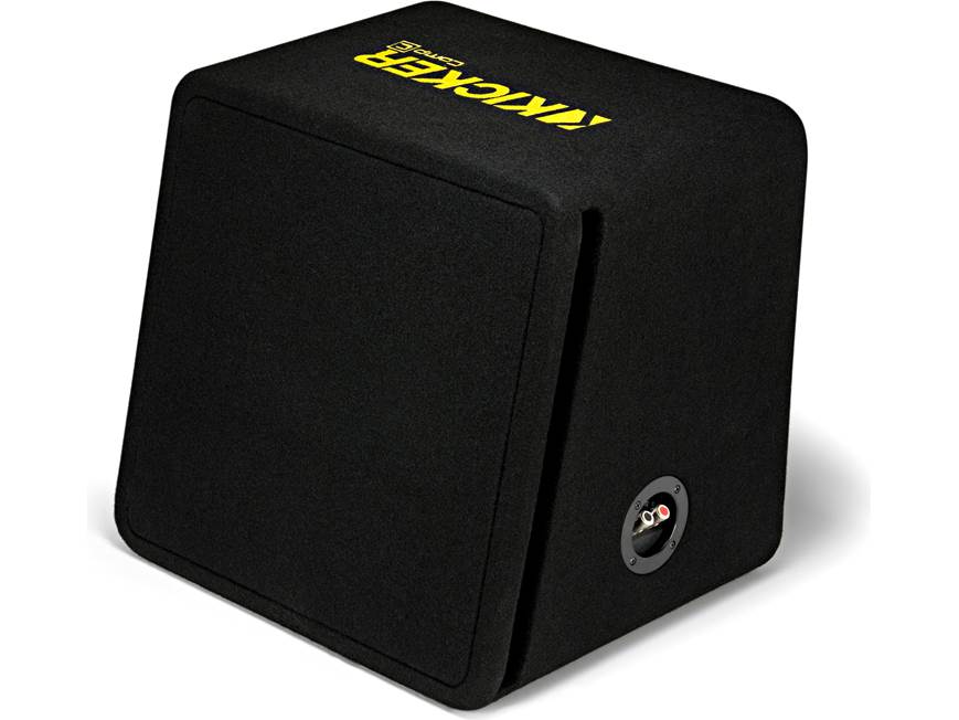 Kicker 44DCWC122 - Cassa Subwoofer Caricata Con 2 Woofer CompC Da 12'' - 1200 Watt Max, 2 Ohm, Custodia Ventilata Compatta Per Bagagliaio/SUV