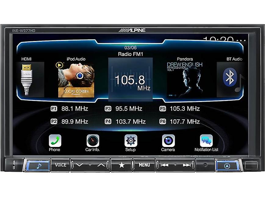 Alpine INE-W977HD Digital media navigation receiver (does not play