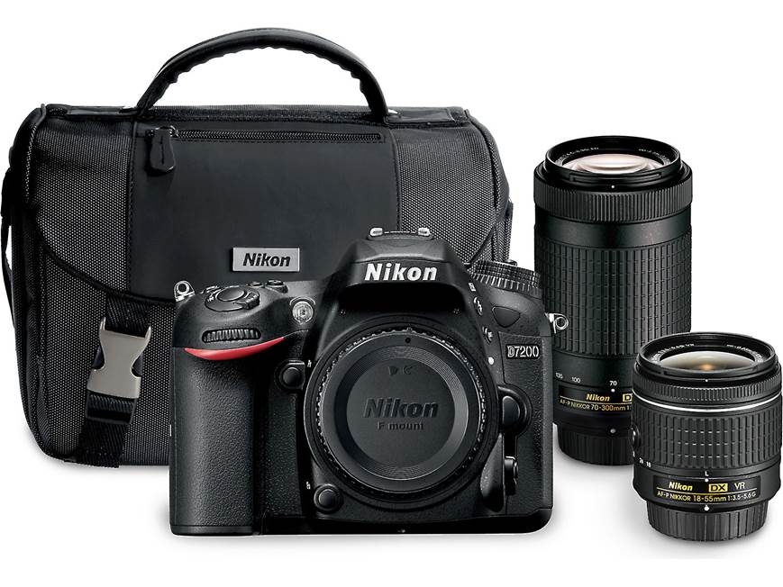 Nikon D7200 豪華セット！ Nikon D7200 Two Lens Kit 24.2-megapixel digital SLR camera with Wi