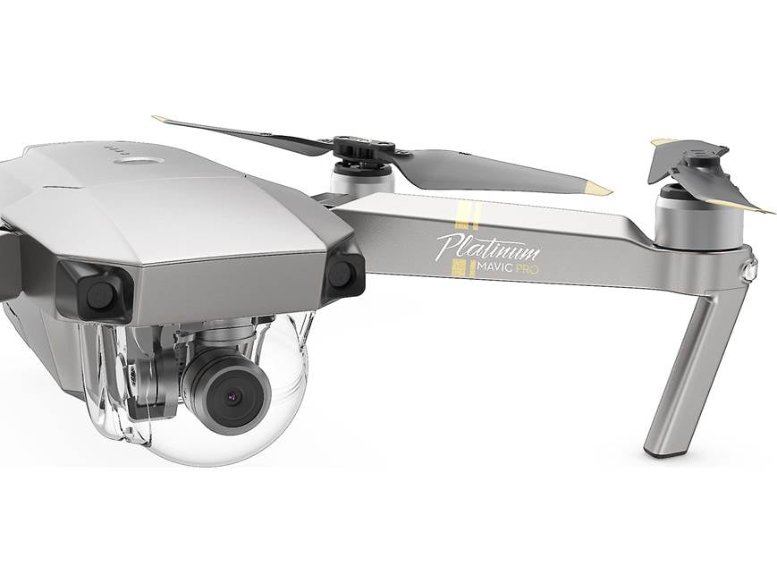 DJI Mavic Pro Platinum Aerial drone with gimbal-mounted 4K camera