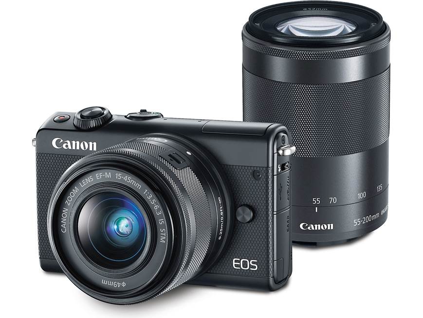 Canon EOS M100 Two Lens Kit (Black) 24.2-megapixel mirrorless