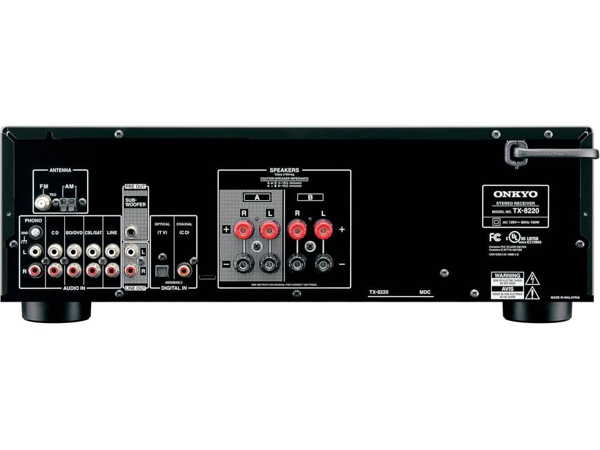 Onkyo TX-8220 Stereo receiver with Bluetooth® at Crutchfield