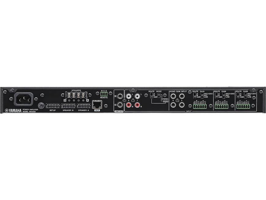 Yamaha MA2120 8-input commercial mixer/amplifier - 120W x 2 at 70V