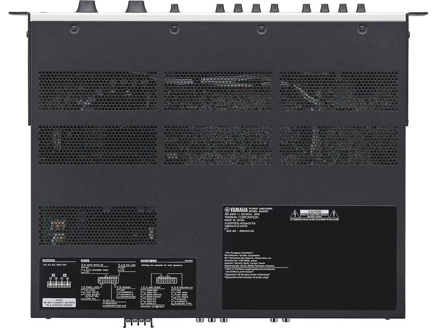 Yamaha MA2120 8-input commercial mixer/amplifier - 120W x 2 at 70V
