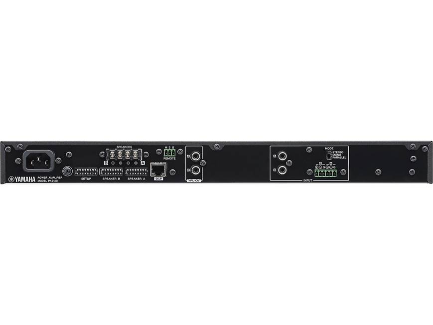 Yamaha PA2120 Power amplifier - 120W x 2 at 70V at Crutchfield
