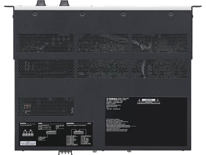 Yamaha PA2120 Power amplifier - 120W x 2 at 70V at Crutchfield