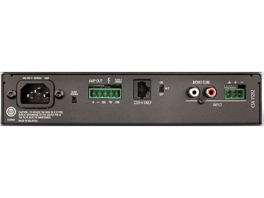 JBL CSA 1120Z Power amplifier - 120W x 1 at 70V at Crutchfield