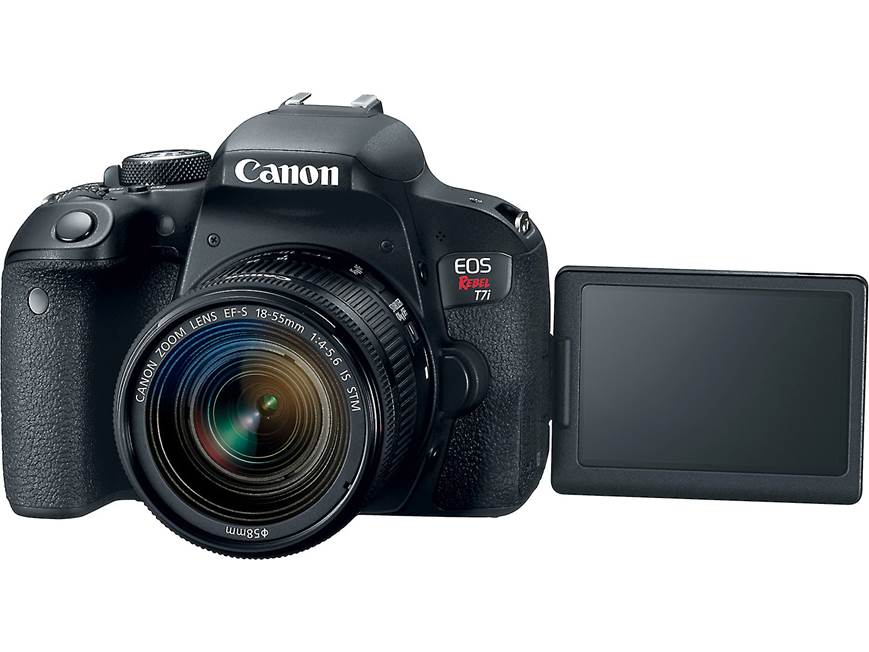 Canon EOS Rebel T7i Kit 24.2-megapixel DSLR camera with 18-55mm