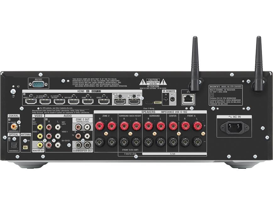 Sony STR-ZA810ES 7.2-channel home theater receiver with Wi-Fi