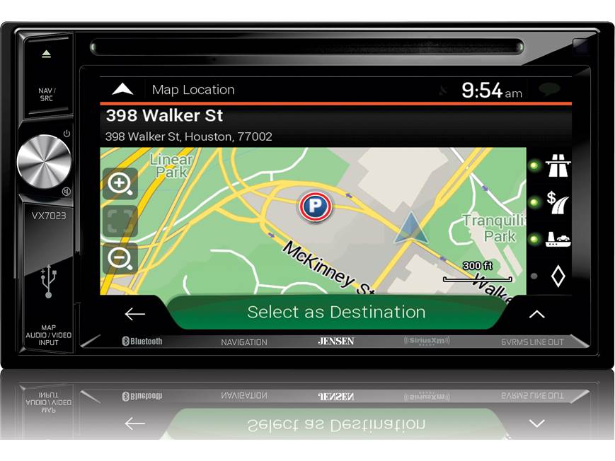 Jensen VX7023 Navigation receiver at Crutchfield