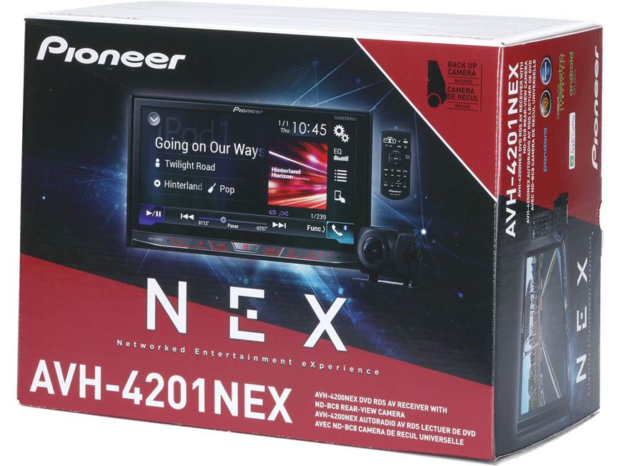Pioneer AVH-4201NEX Package Pioneer AVH-4200NEX DVD receiver with