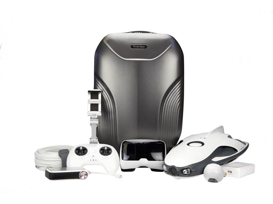PowerVision PowerRay Wizard Underwater drone with FPV goggles, Wi