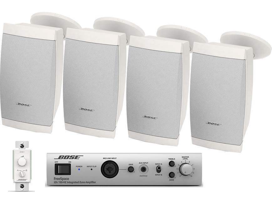Bose® Retail Sound System Zone amplifier, volume control, and four