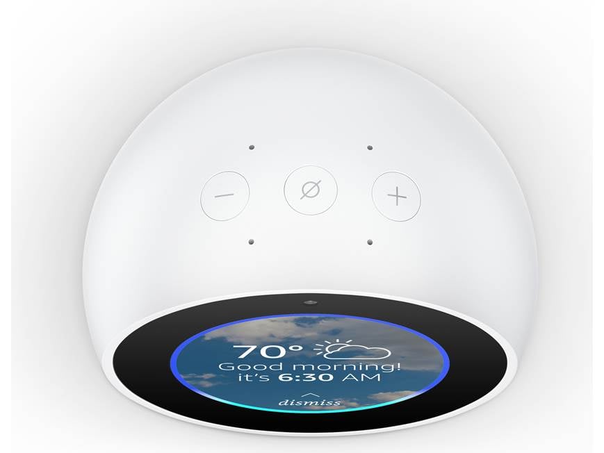 Amazon Echo Spot (White) Compact speaker with Alexa virtual