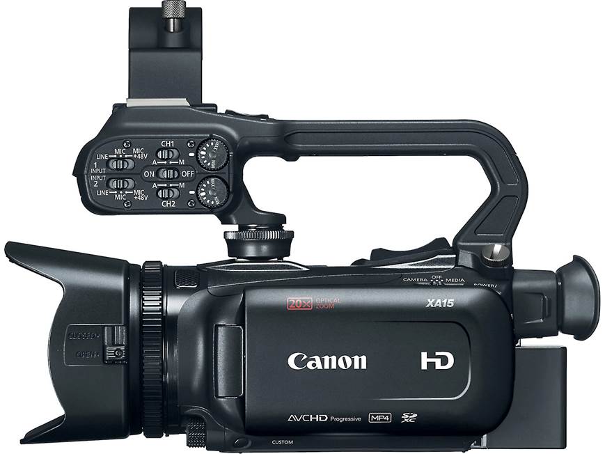 Canon XA15 Professional HD camcorder at Crutchfield