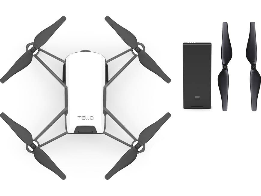 DJI Tello Bundle Includes quadcopter, extra battery, and two