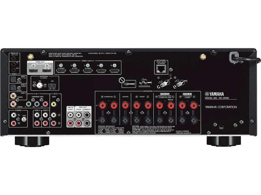 Yamaha RX-V685 7.2-channel home theater receiver with Wi-Fi