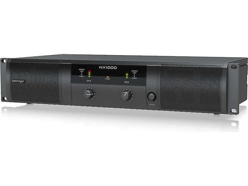Behringer NX1000 パワーアンプ Behringer NX1000 Power amplifier — 160 watts x 2 at 8 ohms, 1000
