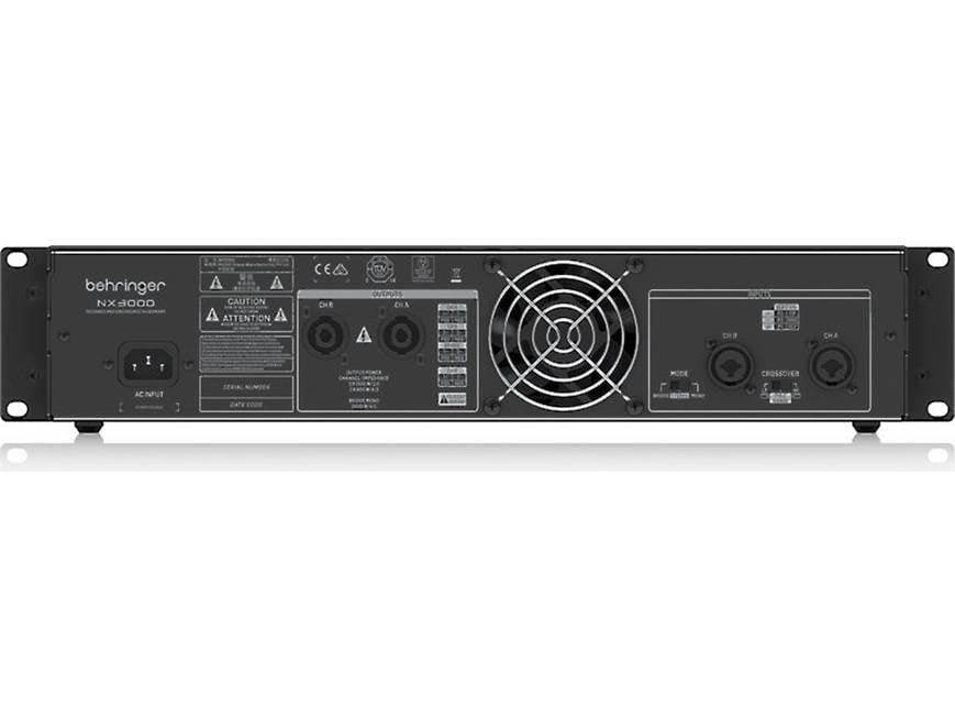 Behringer NX3000 Power amplifier — 440 watts x 2 at 8 ohms, 3000