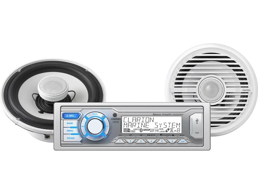Clarion M505B1 Marine audio package: Includes M505 digital media