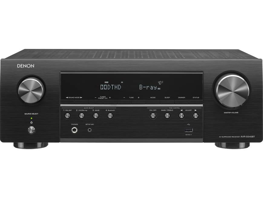 Denon AVR-S540BT 5.2-channel home theater receiver with Bluetooth