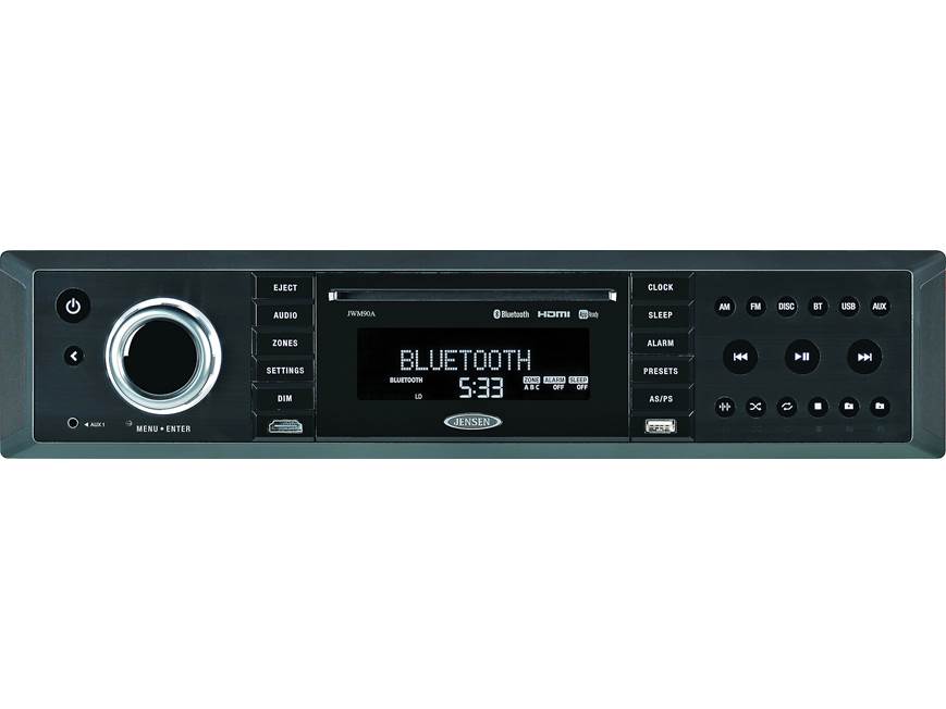 Jensen JWM90A RV multi-zone entertainment system with Bluetooth