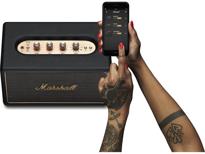 Marshall Acton Multi-room (Black) Powered wireless speaker with