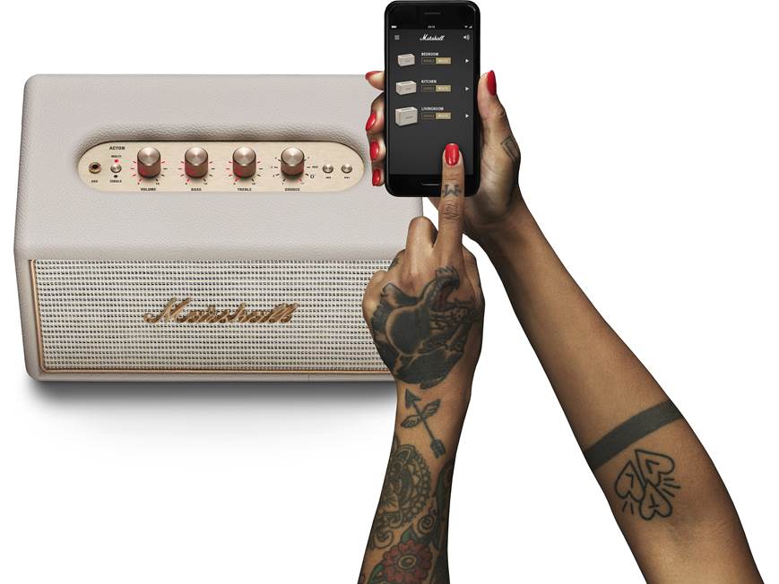 Marshall Acton Multi-room (Cream) Powered wireless speaker with