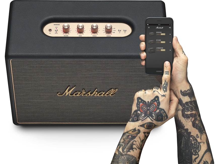Marshall Woburn Multi-room (Black) Powered wireless speaker with