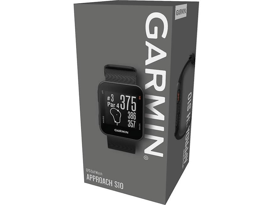 Garmin Approach® S10 (Black) GPS golf watch — covers over 41,000