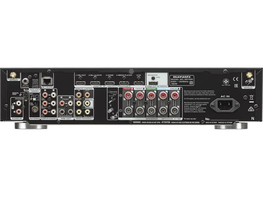Marantz NR1509 5.2-channel slimline home theater receiver with Wi
