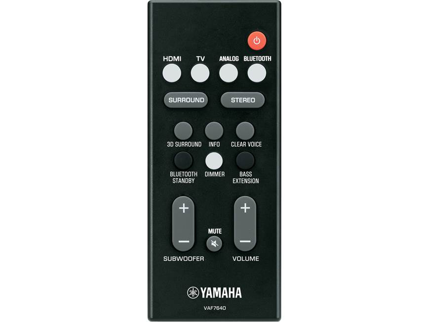 Yamaha YAS-108 Powered sound bar with built-in subwoofers, 4K/HDR