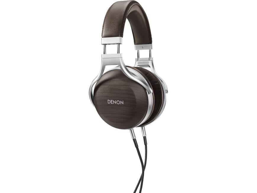 Denon AH-D5200 Over-ear zebrawood headphones at Crutchfield