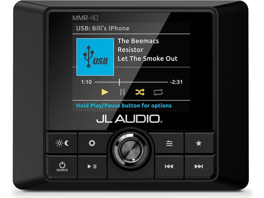 JL Audio MMR-40 Wired NMEA 2000 marine remote control for JL Audio