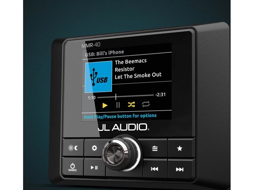 JL Audio MMR-40 Wired NMEA 2000 marine remote control for JL Audio
