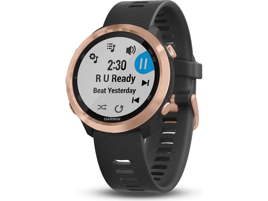 Garmin Forerunner 645 Music (Black with Rose Gold hardware) GPS
