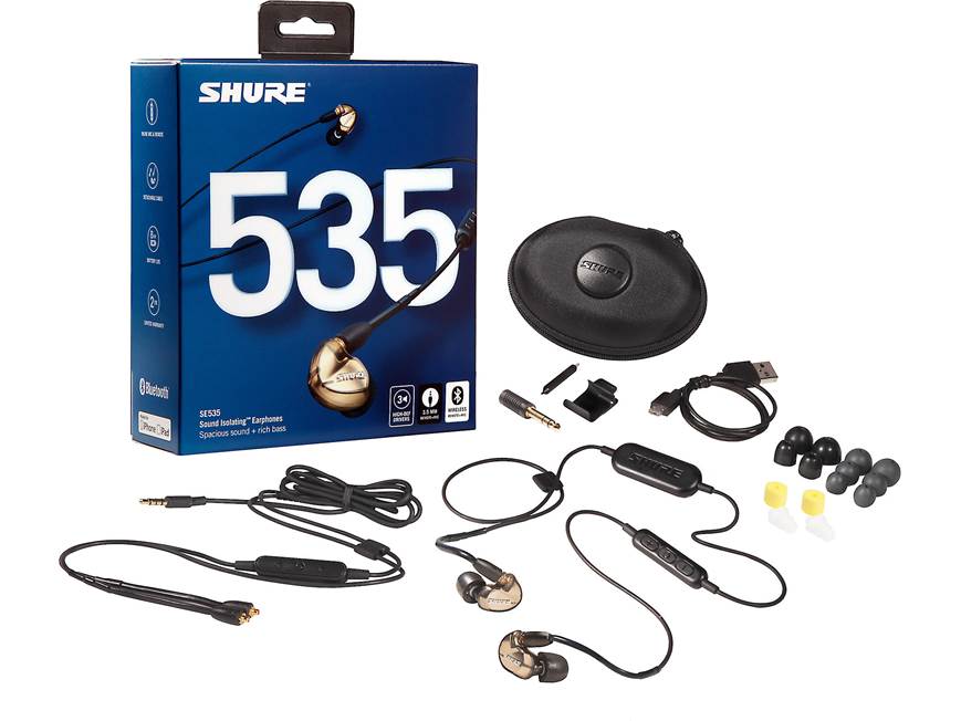 Shure SE535-BT1 Sound Isolating™ earphones with wireless Bluetooth